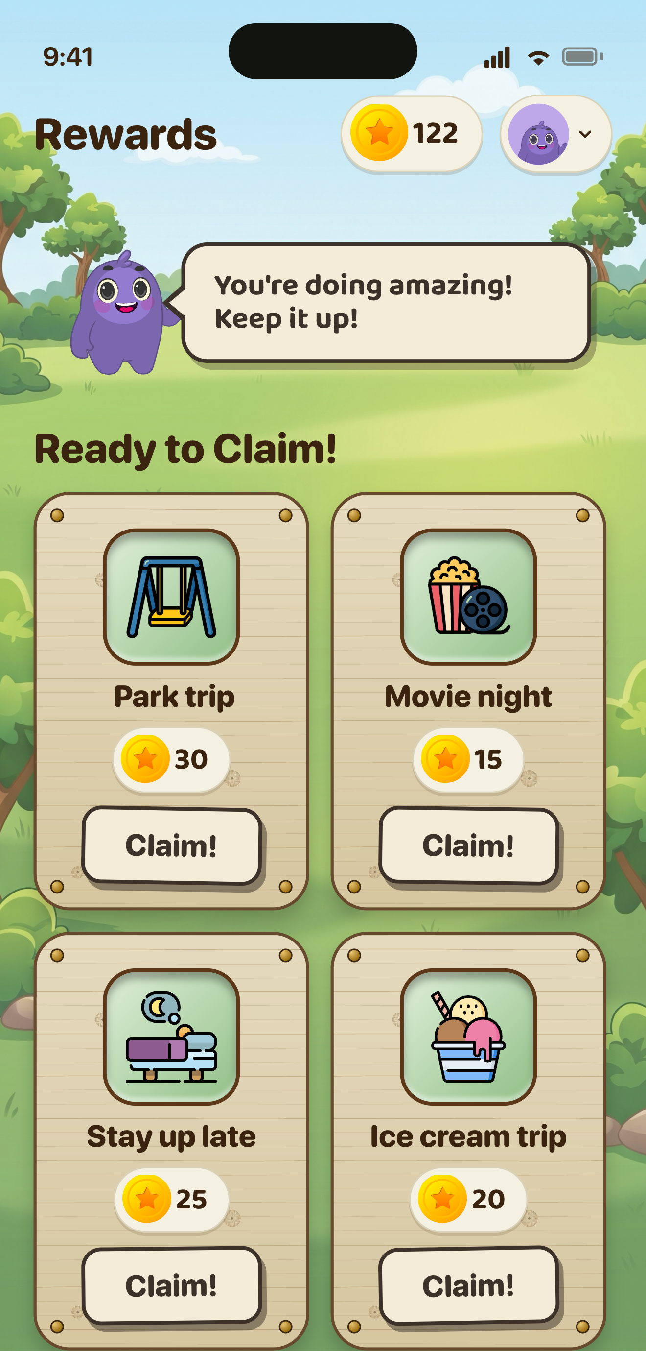 Rewards shop